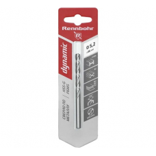 Сверло по металлу ЦХ,  5,2х86мм, HSS-G, P6M5, 1шт/уп,RENNBOHR DYNAMIC CARD